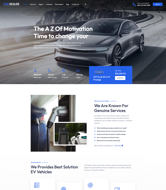 Web platforms for vehicle storage services
