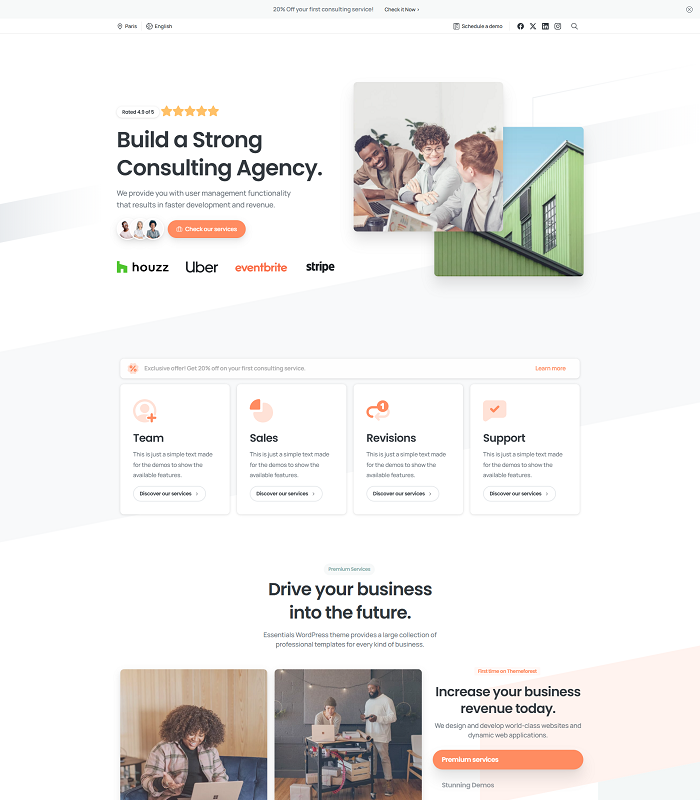 Web platforms for professional services
