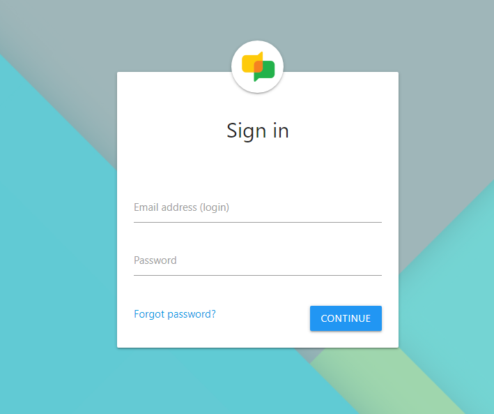 Login Page Screenshot